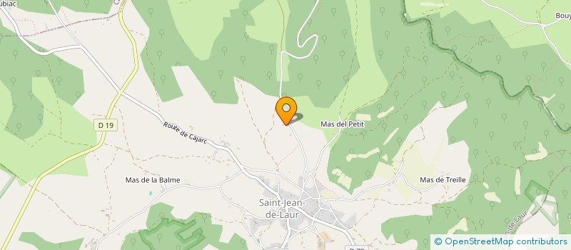 localisation de l'entreprise LE PRIEURE  SAINT-JEAN-DE-LAUR