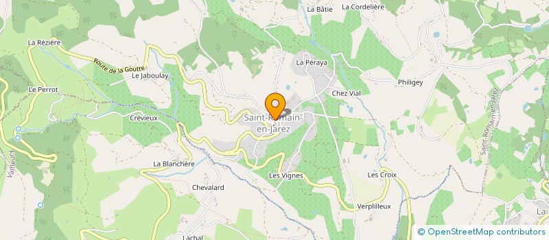 localisation de l'entreprise LE PRIEURE  SAINT-ROMAIN-EN-JAREZ