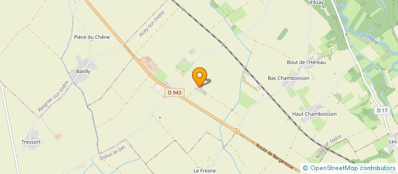 localisation de l'entreprise LE PRIEURE DE GRAND BERGERESSE  AZAY-SUR-INDRE