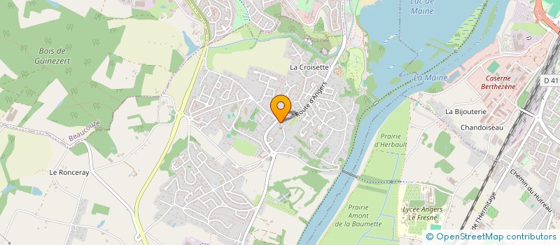 localisation de l'entreprise LE PRIEURE E.P  BOUCHEMAINE