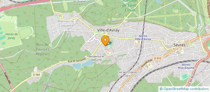 localisation de l'entreprise LE PRIEURE LURS  VILLE D AVRAY
