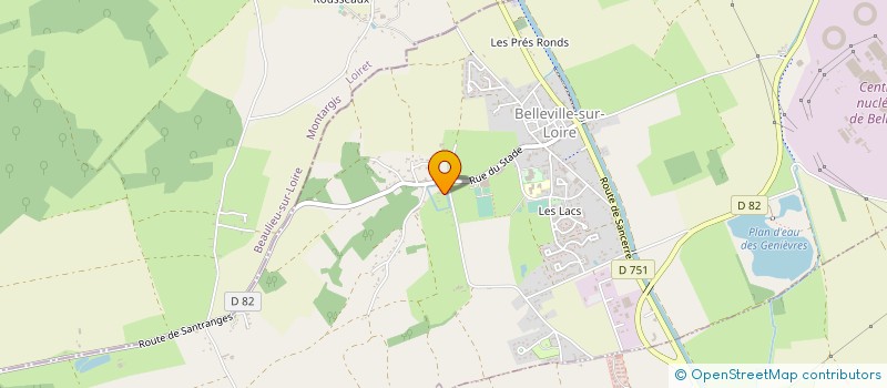 localisation de l'entreprise LE PRIEURE MAISON FORT  BELLEVILLE-SUR-LOIRE