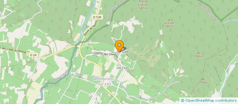 localisation de l'entreprise LE PRIEURE MUSICAL  MONTBRISON-SUR-LEZ