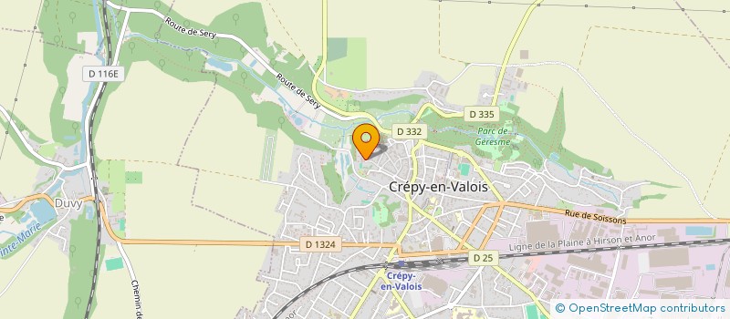 localisation de l'entreprise LE PRIEURE SAINT ARNOUL  CREPY-EN-VALOIS