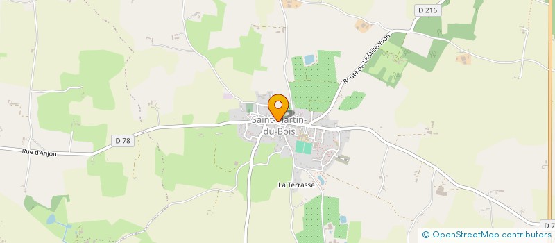 localisation de l'entreprise LE  PRIEURE ST MARTIN DU BOIS à SEGRE-EN-ANJOU BLEU