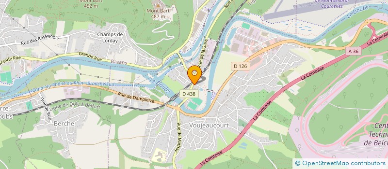 localisation de l'entreprise LE PRILKOV  VOUJEAUCOURT