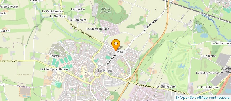 localisation de l'entreprise LE PRIMEUR BIO DES HALLES  LE RHEU