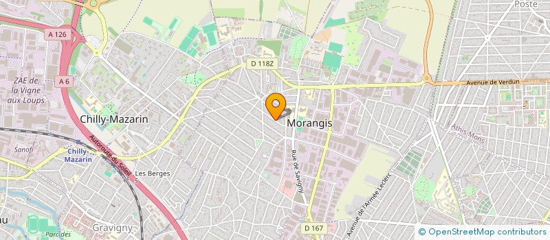 localisation de l'entreprise LE PRIMEUR DE L'OISE à MORANGIS