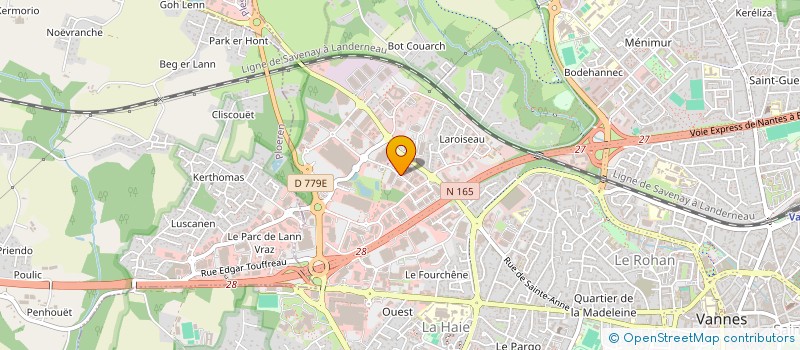 localisation de l'entreprise LE PRIMEUR DE VANNES à VANNES