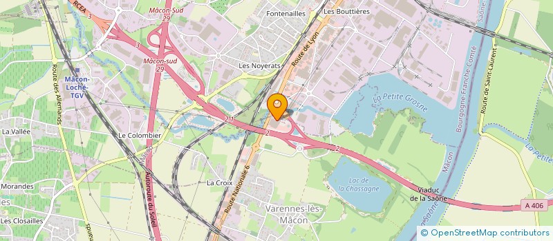 localisation de l'entreprise LE PRIMEUR DE VARENNES-LES-MACON  VARENNES-LES-MACON