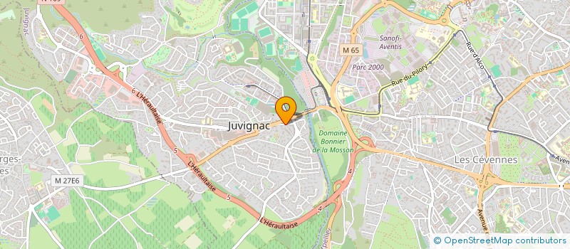 localisation de l'entreprise LE PRIMEUR LANGUEDOCIEN  JUVIGNAC
