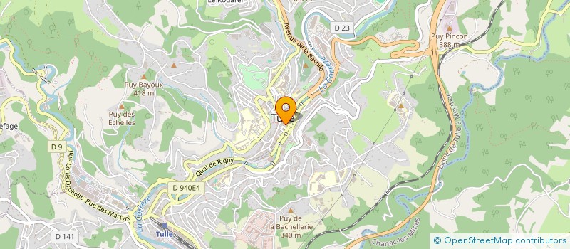 localisation de l'entreprise LE PRINCE  TULLE