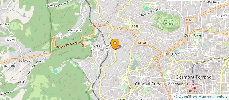 localisation de l'entreprise LE PRINCE DE SAVOIE  CHAMALIERES