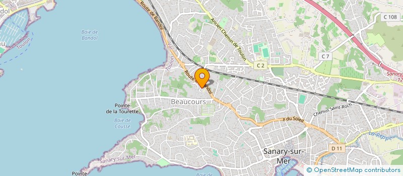 localisation de l'entreprise LE PRINCE - DUQUENOY à SANARY-SUR-MER