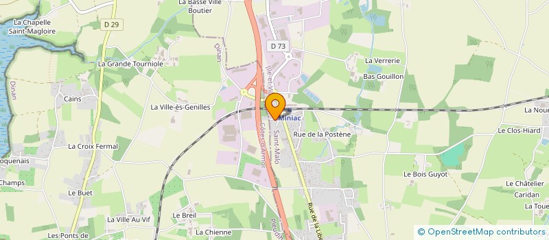 localisation de l'entreprise LE PRINTANIER  MINIAC-MORVAN