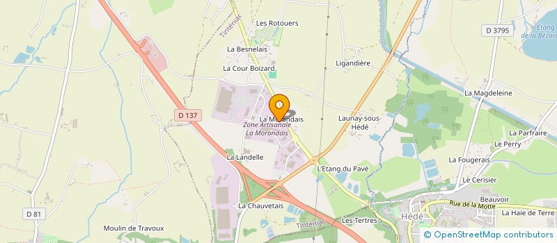 localisation de l'entreprise LE PRINTEMPS  TINTENIAC