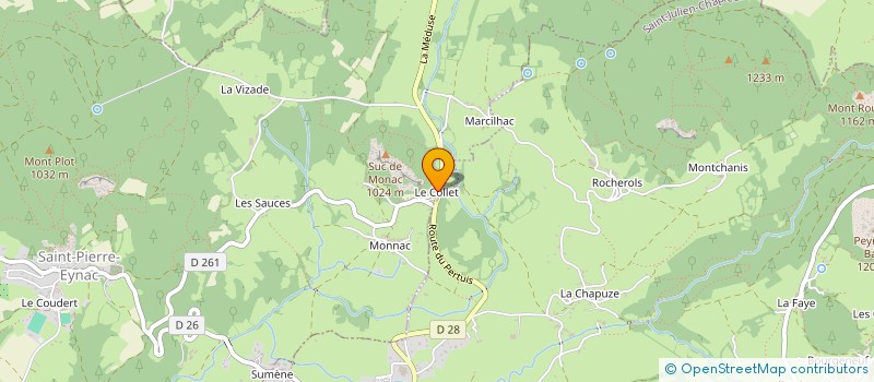 localisation de l'entreprise LE PRINTEMPS  SAINT-PIERRE-EYNAC