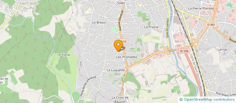 localisation de l'entreprise LE PRINTEMPS ALESIEN  ALES