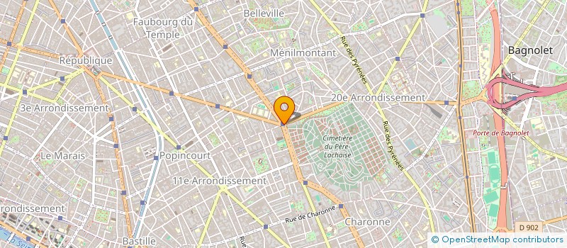 localisation de l'entreprise LE PRINTEMPS DE MENILMONTANT  PARIS