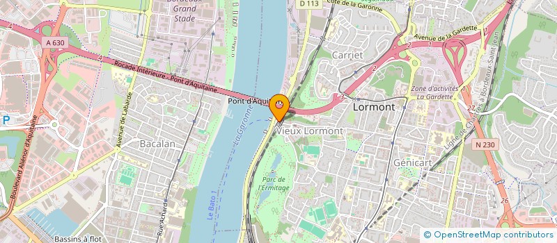 localisation de l'entreprise LE PRINTEMPS LORMONTAIS  LORMONT