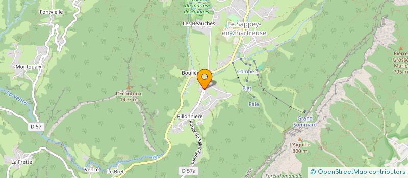 localisation de l'entreprise LE PRINTEMPS RIEUR  LE SAPPEY-EN-CHARTREUSE