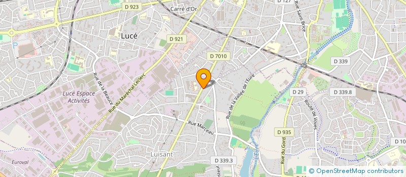 localisation de l'entreprise LE PRINTEMPS SONIQUE à LUISANT