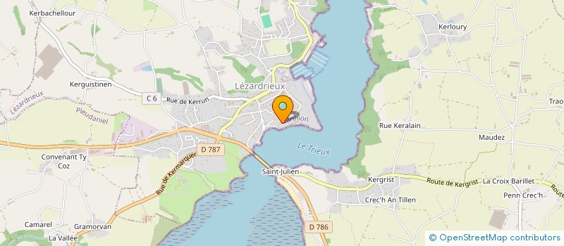 localisation de l'entreprise LE PRIOLY  LEZARDRIEUX