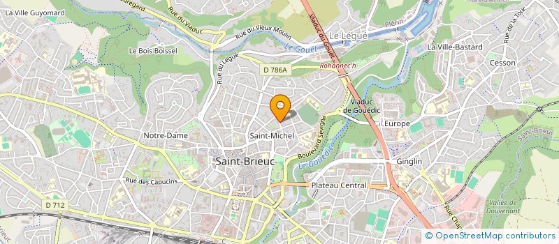 localisation de l'entreprise LE PRIOUX CARLIER à SAINT-BRIEUC