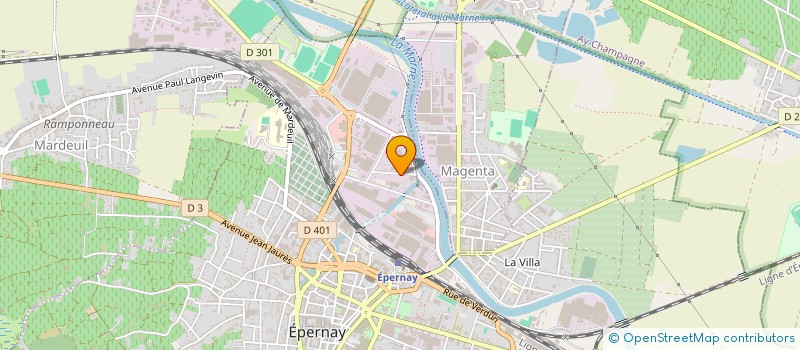 localisation de l'entreprise LE PRIVATE  EPERNAY