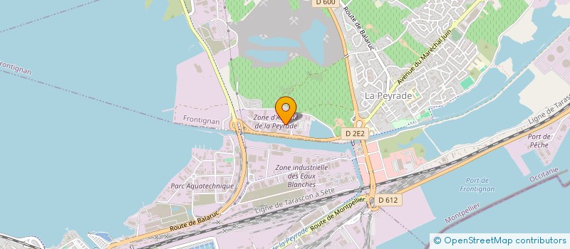 localisation de l'entreprise LE PRIVE 34 à FRONTIGNAN