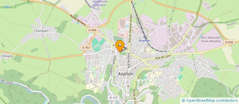 localisation de l'entreprise LE PRIVE à AVALLON