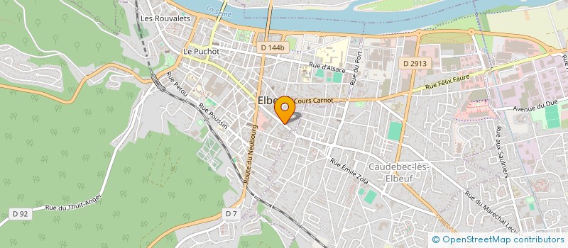 localisation de l'entreprise LE PRIVE à ELBEUF