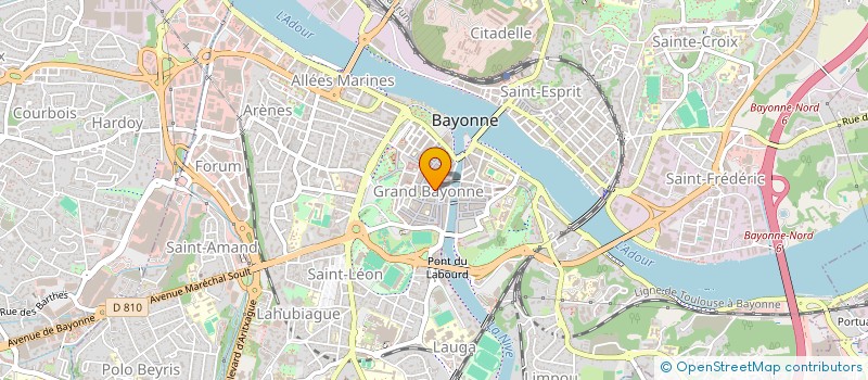localisation de l'entreprise LE PRIVE EN BULLE à BAYONNE