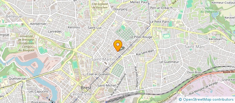 localisation de l'entreprise LE PRIVILEGE à BREST