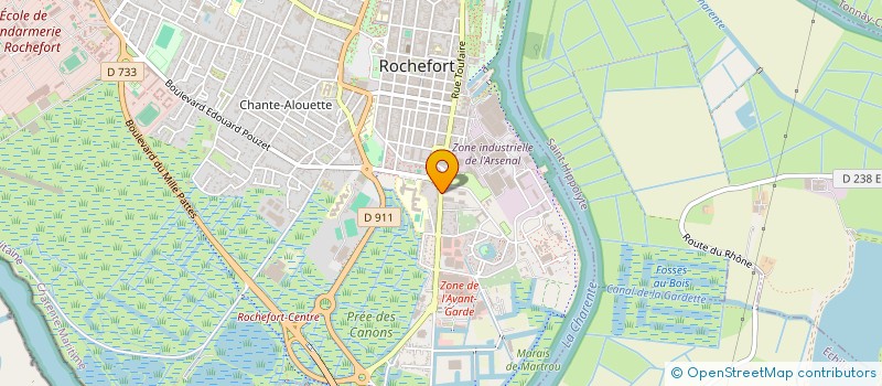 localisation de l'entreprise LE PRIVILEGE SARL à ROCHEFORT