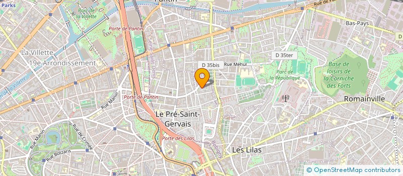 localisation de l'entreprise LE PRO à LE PRE-SAINT-GERVAIS