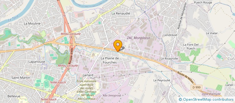 localisation de l'entreprise LE PROCEDE ALBIGEOIS à ALBI