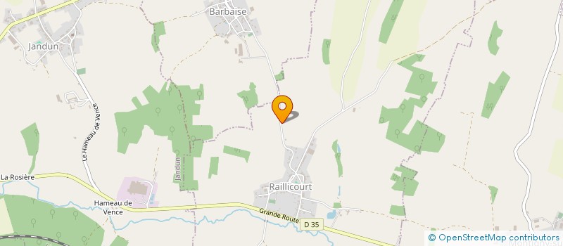 localisation de l'entreprise LE PROCESSUS ARTISTIQUE DE CREATION CONTEMPORAINE TEMPORAIRE  RAILLICOURT