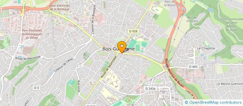 localisation de l'entreprise LE PRODUCTEUR LOCAL BOIS GUILLAUME à BOIS-GUILLAUME