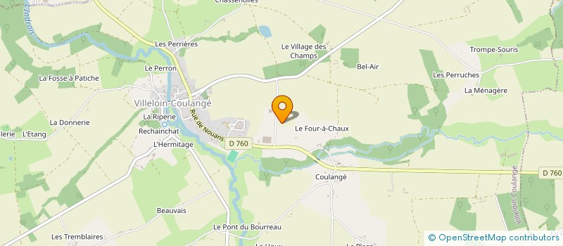 localisation de l'entreprise LE PROFILAGE DU CENTRE  VILLELOIN-COULANGE