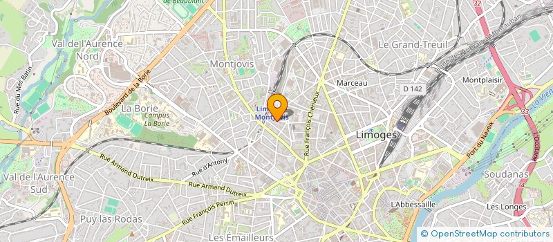 localisation de l'entreprise LE PROGRES à LIMOGES