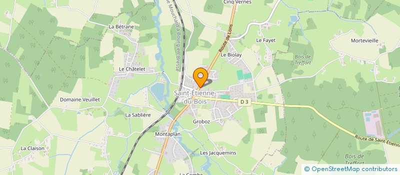 localisation de l'entreprise LE PROSKENIUM  SAINT-ETIENNE-DU-BOIS