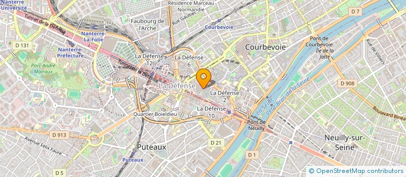 localisation de l'entreprise LE PROTOCOLE à COURBEVOIE