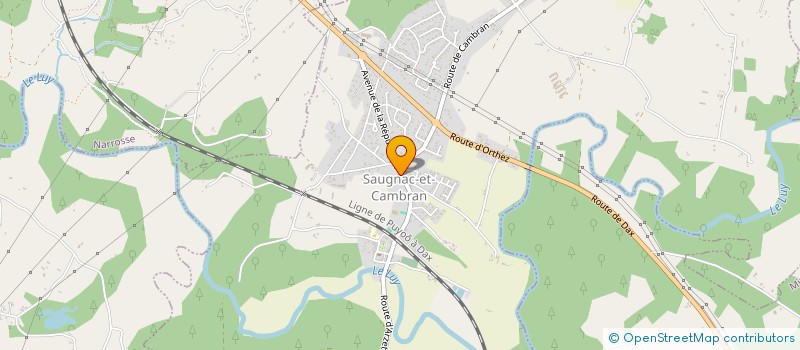 localisation de l'entreprise LE PROUBA  SAUGNAC-ET-CAMBRAN