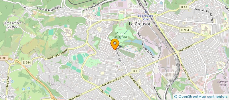 localisation de l'entreprise LE PROVENCAL  LE CREUSOT