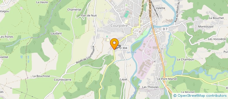 localisation de l'entreprise LE PRUDHOMME à COURPIERE