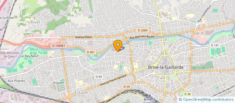 localisation de l'entreprise LE PT'I BRAISE  BRIVE-LA-GAILLARDE