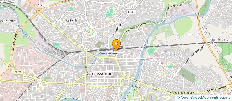 localisation de l'entreprise LE PTI'COUVERT à CARCASSONNE