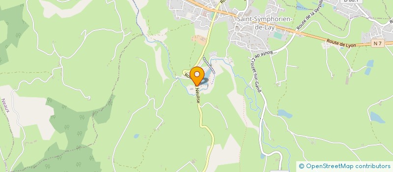 localisation de l'entreprise LE PTI PIMENT ROUGE  SAINT-SYMPHORIEN-DE-LAY