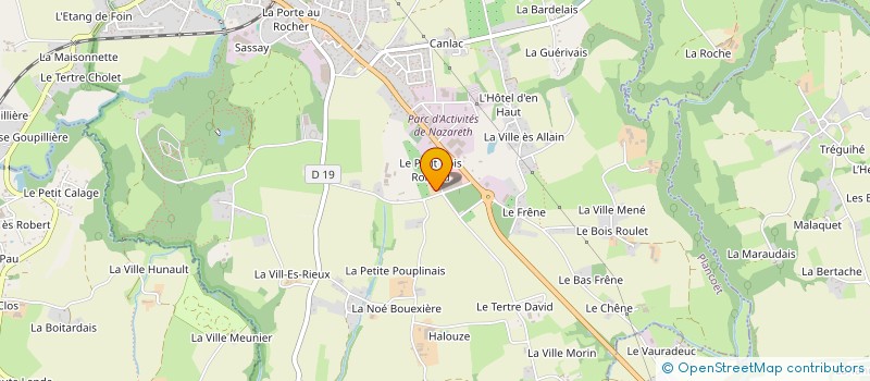 localisation de l'entreprise LE PTIT BOIS ROLLAND  PLANCOET